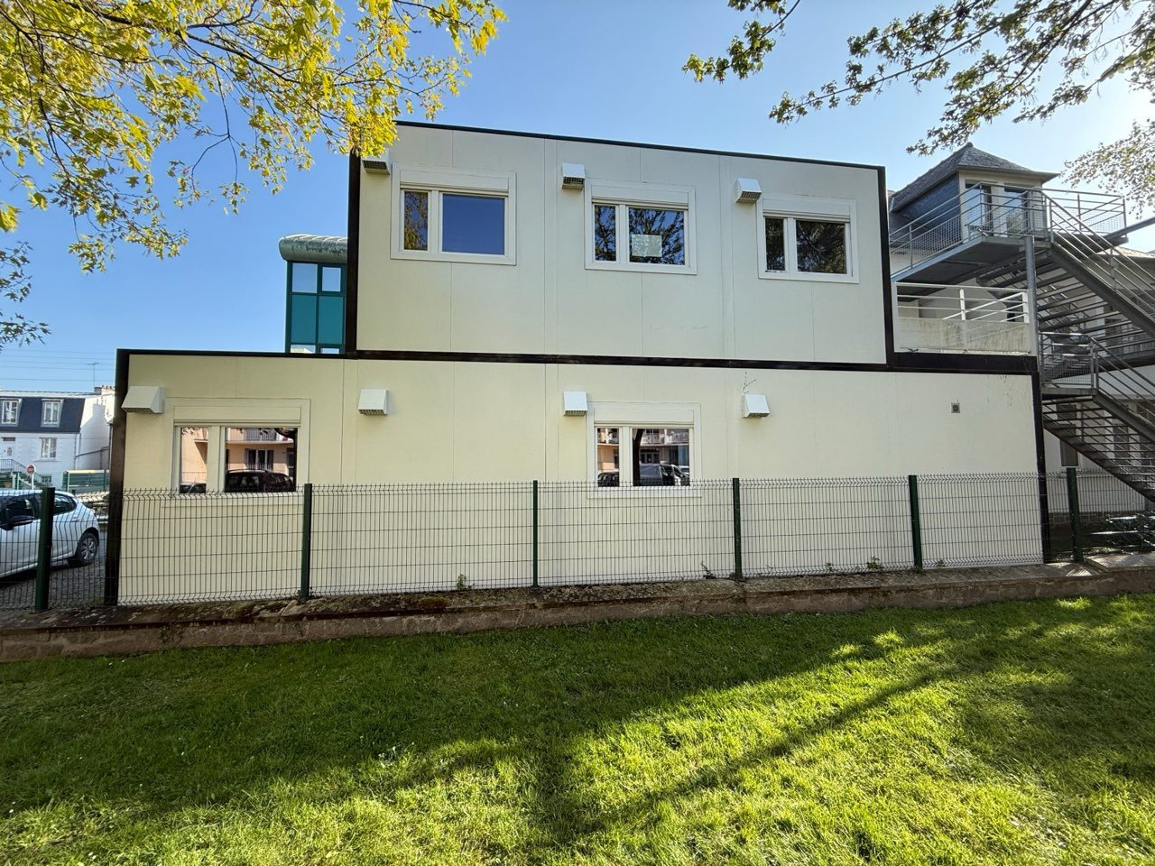 Façade modulaire après nettoyage
